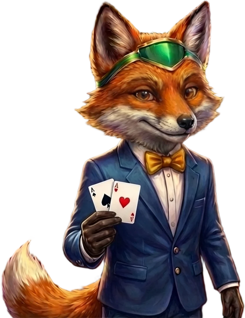 Magnus Poker fox mascot